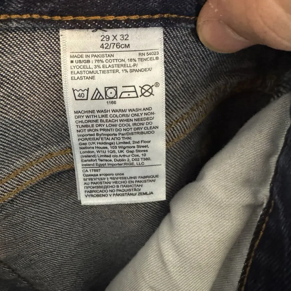 Banana Republic Legacy Jeans Mens 29x31 Blue Denim Straight‎ Leg Slim Fit